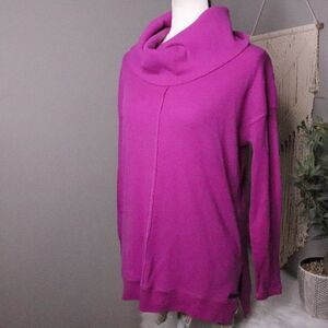 Calvin‎ Klein | Waffle Knit Cowl Neck Tunic Top Small